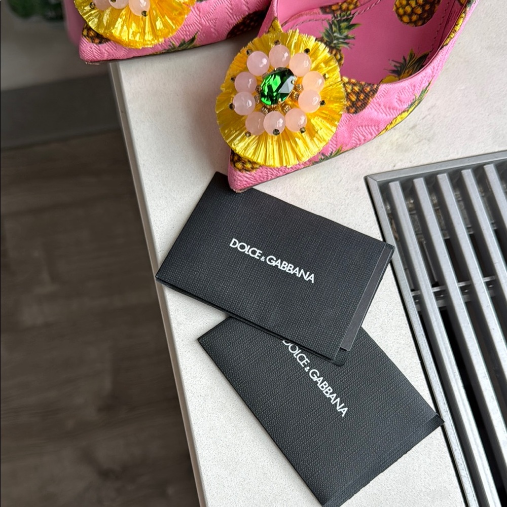 Dolce & Gabbana Pink Pineapple Heels size 38